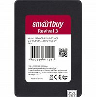 Внутренний SSD  Smart Buy  240GB  Revival 3, SATA-III, R/W - 550/470 MB/s, 2.5", Phison PS3111-S11T, TLC 3D NAND (SB240GB-RVVL3-25SAT3)