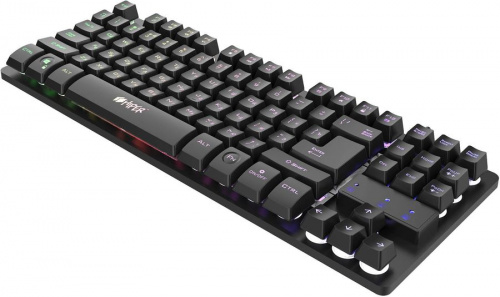 Клавиатура HIPER GENOME GK-1 мембранная, проводная, USB, 87 клав., RGB подсветка, пластик, черный (1/10) фото 3