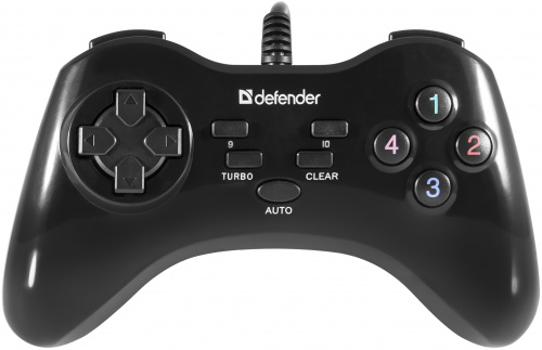 Проводной геймпад DEFENDER Game Master G2, 13 кн., USB, черный (1/50) (64258) фото 3