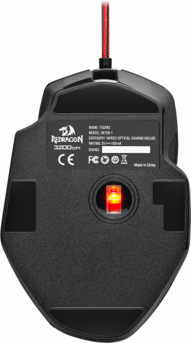 Мышь Redragon Tiger 2, черный, USB, игровая, 6 кнопок, 100-10000 dpi (1/40) (77637) фото 9