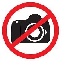 Табличка ПВХ запрещающий знак «Фотосъемка запрещена» 150х150 мм REXANT (1/100)