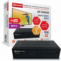 Ресивер DVB-T2 D-Color DC1602HD черный