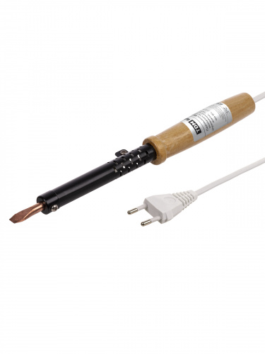 Паяльник TDM ПД-60, ЭПСН, мощность 60 Вт, 230 В, деревянная ручка, плоское жало, "Гранит" (1/100) (SQ1025-0403) фото 4