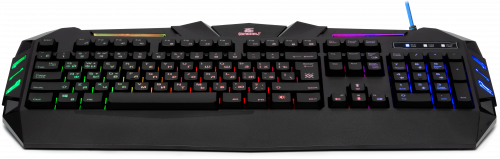 Клавиатура игровая DEFENDER Werewolf GK-120DL, RGB подсветка, влагоустойчивая, черный (1/20) (45120) фото 8