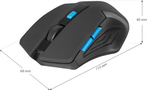 Беспроводная мышь DEFENDER Accura MM-275, 6 кнопок, 800-1600 dpi, USB, синий(140) (52275) фото 11