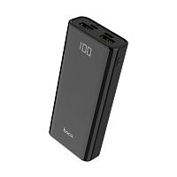 Аккумулятор внешний HOCO J45, 10000mAh, 2 USB выхода, Micro и Type-C входы, дисплей, черный(1/64)