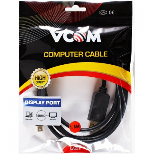 Кабель-переходник Mini DisplayPort M -> Display Port M  4K*60 Hz 1,8м VCOM <CG682-1.8M>(1/60) фото 3