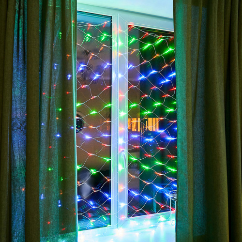 Гирлянда NEON-NIGHT "Сеть" 1,8х1,5м, прозрачный ПВХ, 180 LED МУЛЬТИКОЛОР (1/80) (215-139) фото 2