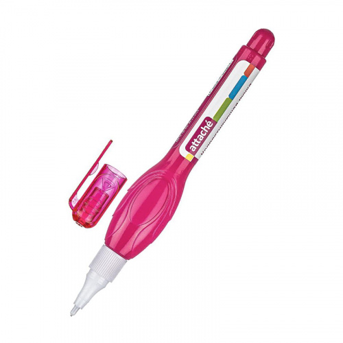 Корректирующая ручка Attache 5 мл с металлическим наконечником цвет ассорти (1/12) фото 3