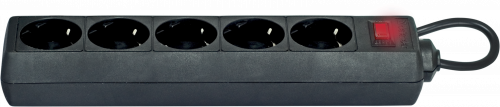 Сетевой фильтр DEFENDER ES, 5 розеток, ПВС 3*1,0 мм2, мощность 2200 Вт, ток 10А, чёрный, 1.8 м (1/45) (99484) фото 7