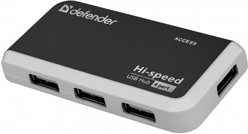 Разветвитель DEFENDER Quadro Infix USB2.0, 4 порта  (1/100) (83504) фото 5