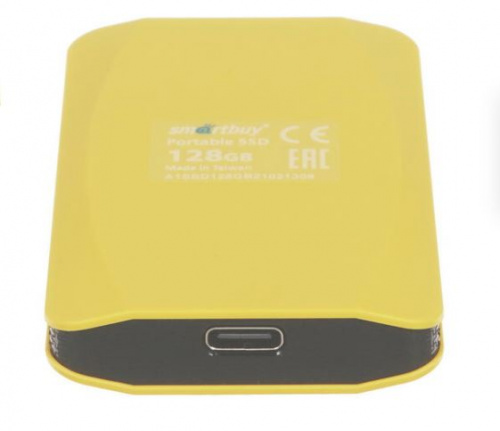 Внешний SSD  Smart Buy   128 GB  Aqous A1 жёлтый, 1.8", USB 3.1 (SB128GB-A1Y-U31C) фото 3