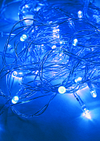 Светодиодная гирлянда КОСМОС, 50 светодиодов, синий, 6,5 м., 8 режимов мигания (KOC_GIR50LED_B)
