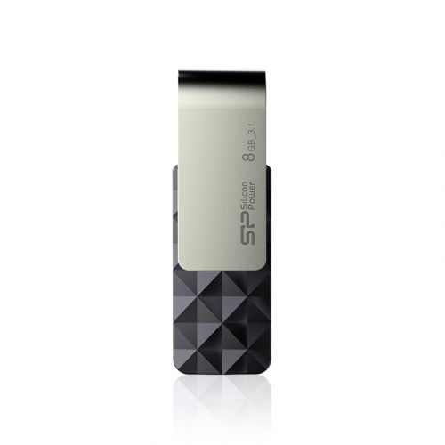 Флеш-накопитель USB 3.0  8GB  Silicon Power  Blaze B30  чёрный (SP008GBUF3B30V1K)