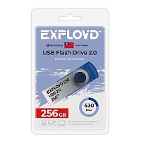 Флеш-накопитель USB  256GB  Exployd  530  синий (EX-256GB-530-Blue)