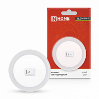Ночник светодиодный NLE 04-LW-S белый с выключателем 230В IN HOME (1/100) (4690612028804)