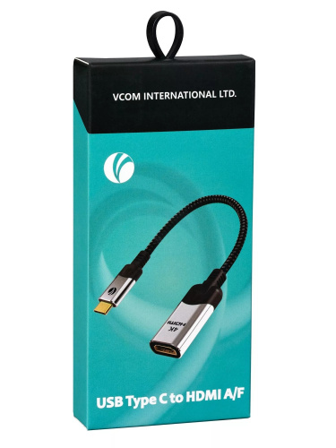 Aдаптер USB 3.1 Type-Cm --> HDMI A(f) 4K@60Hz, 0.15m ,Alum ,VCOM <CU423MV-4K> (1/150) фото 5
