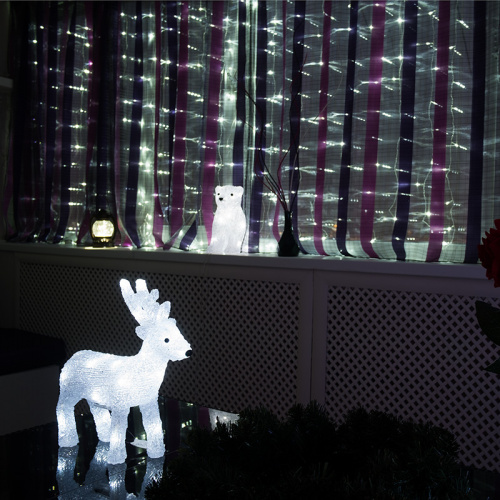 Гирлянда NEON-NIGHT светодиодная "Снежинки" 20 LED БЕЛЫЕ 2,8 метра (1/48) (303-036) фото 9