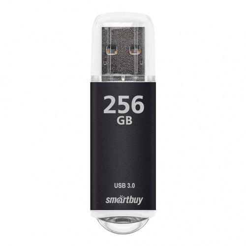 Флеш-накопитель USB 3.0  256GB  Smart Buy  V-Cut  чёрный (SB256GBVC-K3)