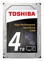 Внутренний HDD  Toshiba 4TB  X300  High-Performance, SATA-III, 7200 RPM, 128 Mb, 3.5''