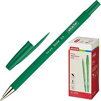 Ручка шариковая Attache Style 0, 5мм прорезин.корп.зеленый ст. (1/50)