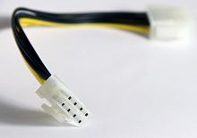 Удлинитель кабеля питания материнской платы +12V  8M-8F , 20см (1/100)