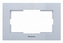 Рамка Panasonic Karre Plus WKTF08092SL-RU декоративная 1x пластик серебро (упак.:1шт)
