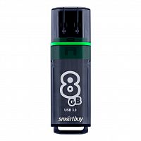 Флеш-накопитель USB 3.0  8GB  Smart Buy  Glossy  темно серый (SB8GBGS-DG)