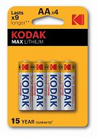 Элемент питания KODAK MAX FR6-4BL L91 LITHIUM (80/400/26400) (Б0046506)