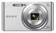 Фотоаппарат Sony Cyber-shot DSC-W830 серебристый 20.1Mpix Zoom8x 2.7" 720p 27Mb MS Pro/MS Pro Duo Su