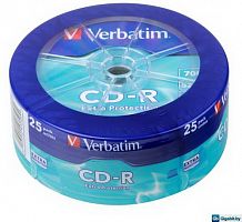 Диск VERBATIM CD-R 80 (52х) Shrink (25) (300)