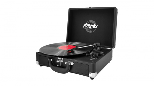 Виниловый проигрыватель RITMIX LP-120B Black, 3 скорости; Функция автостоп; Bluetooth; 3.5mm AUX IN (1/3) (80001170) фото 2
