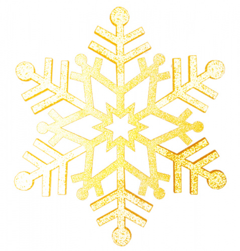 Фигура елочная  NEON-NIGHT "Снежинка резная", 81 см, цвет золотой (1/4)