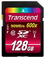 SDXC  128GB  Transcend Class 10 UHS-I (600x)