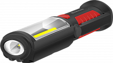 Фонарь DEFENDER FL-20, LED+COB 3Вт, 3хАА магнитн. держат, черный+красн
