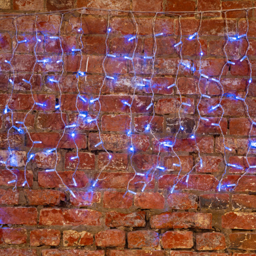 Гирлянда NEON-NIGHT "Светодиодный Дождь" 2x0,8м, прозрачный провод, 230 В, диоды Синие, 160 LED (1/20) (235-103) фото 6