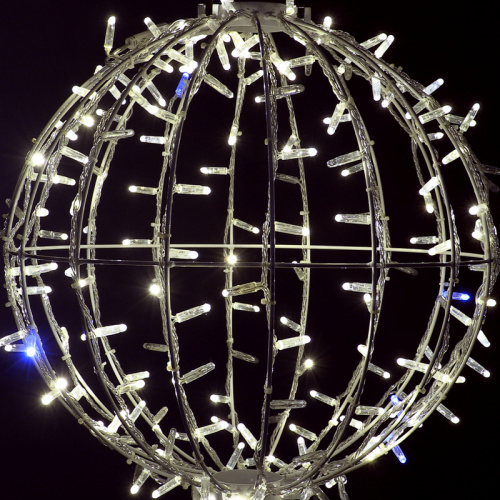 Шар светодиодный NEON-NIGHTØ 50 см, 200 светодиодов, теплый белый цвет свечения с эффектом мерцания  (1/1) фото 2