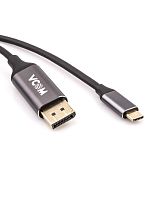 Кабель-адаптер USB 3.1 Type-Cm --> DP(m) 4K@60Hz, 1.8m , Aluminium Shell,VCOM <CU422MC-1.8M> (1/75)