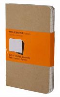 Блокнот Moleskine CAHIER JOURNAL QP411 Pocket 90x140мм обложка картон 64стр. линейка бежевый (3шт)