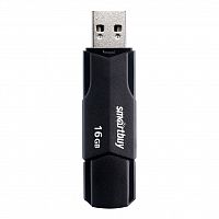 Флеш-накопитель USB  16GB  Smart Buy  Clue  чёрный (SB16GBCLU-K)