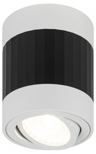 Светильник ЭРА накладной настенно-потолочный спот OL34 WH/BK MR16 GU10, черный, белый (1/40) (Б0056383) фото 2