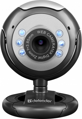 Веб-камера DEFENDER C-110, 0.3 Мп., USB 2.0, встроен. Микрофон, чёрная (1/50) (63110) фото 4