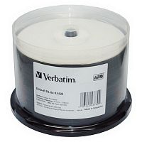 Диск VERBATIM DVD+R 8.5 GB (8х) CB-50 Dual Layer Ink Print EXP  (200)
