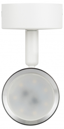 Светильник ЭРА накладной настенно-потолочный спот OL35 WH MR16 GU10 IP20 белый, хром (1/40) (Б0056363) фото 7