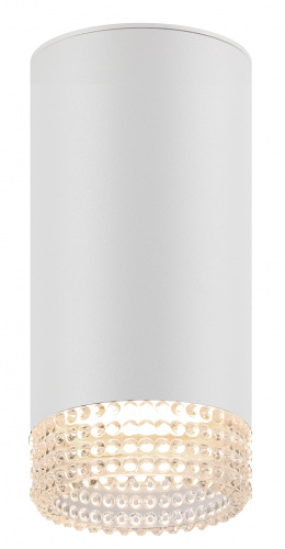 Светильник ЭРА накладной настенно-потолочный спот OL40 WH/CL MR16 GU10 IP20 белый, прозрачный (1/50) (Б0058477)