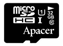 MicroSD  32GB  Apacer Class 10  UHS-I (R/W 45/10 Mb/s) без адаптера