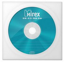 Диск MIREX CD-RW 700Мб 4X-12X  в бумажном конверте с окном (10/150) (UL121002A8C)