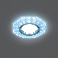 Светильник светодиодный GAUSS Backlight BL066 Восемь гран. Белый/Серебро/Хром, Gu5.3, 4100K 1/40