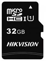 Карта памяти MicroSD  32GB  Hikvision Class 10 UHS-I U1  (92/15 Mb/s) + SD адаптер (HS-TF-C1(STD)/32G/ADAPTER)