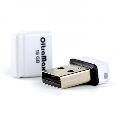 Флеш-накопитель USB  16GB  OltraMax   50  белый (OM016GB-mini-50-W) фото 2